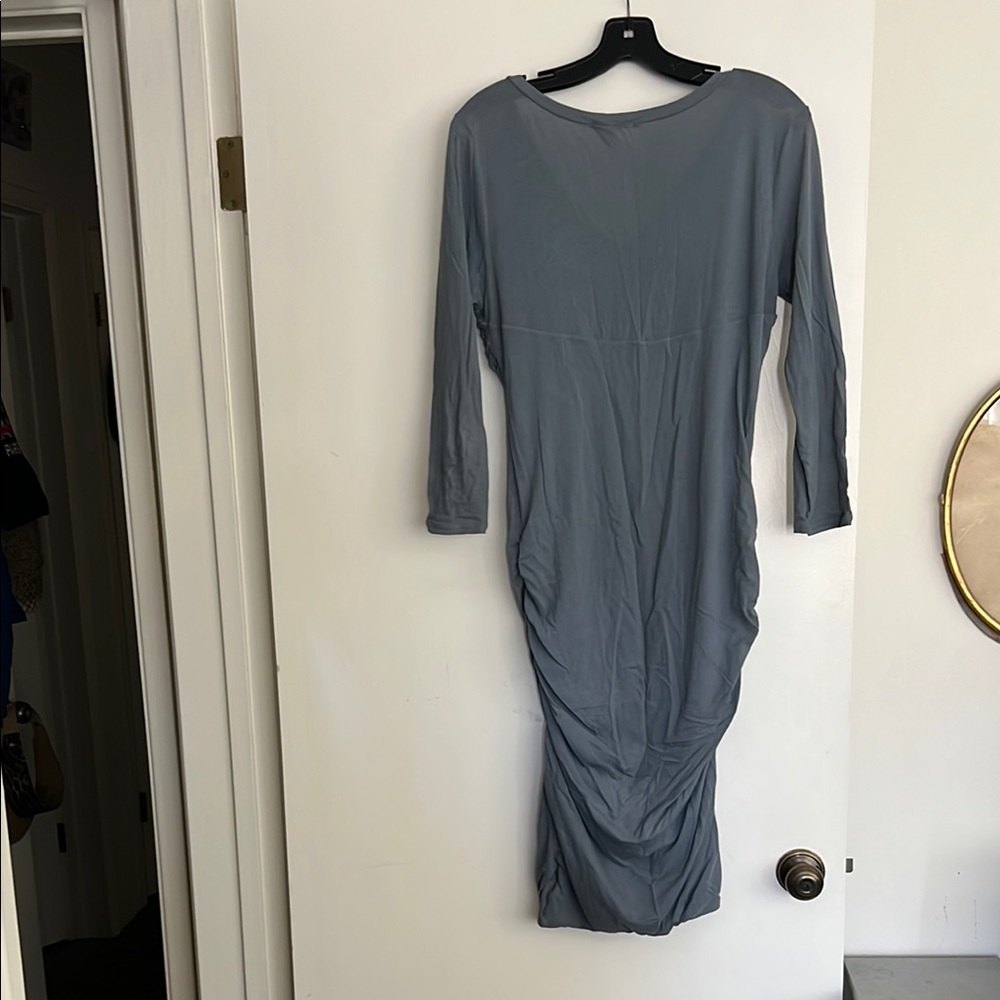 James Perse Gray Ruched Bodycon Dress - Picture 3 of 3